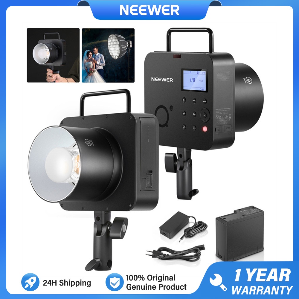 NEEWER Q3 200Ws 2,4G TTL Flash Estroboscópico 1/8000 HSS Monoluz Inalámbrico con Batería de