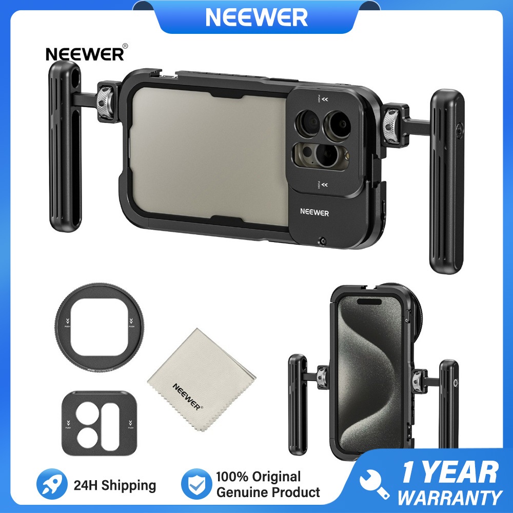 NEEWER PA083P/PA084P Étui pour Téléphone avec 3 plaques arrière pour i
