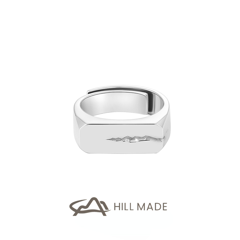 Silver Mountain Wide Design Men's Lively Silver Jewelry Ring/On Fade ...