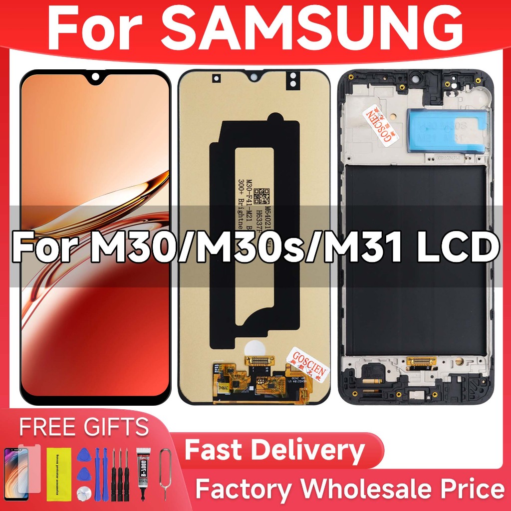 LCD For Samsung Galaxy M30 M30S M31 Display Touch Screen Digitizer ...