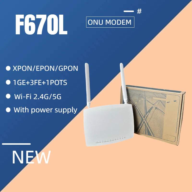 F670L ONT/ONU English Firmware Dual Band 4GE+1tel+2usb 5G WIFI UN Fiber ...