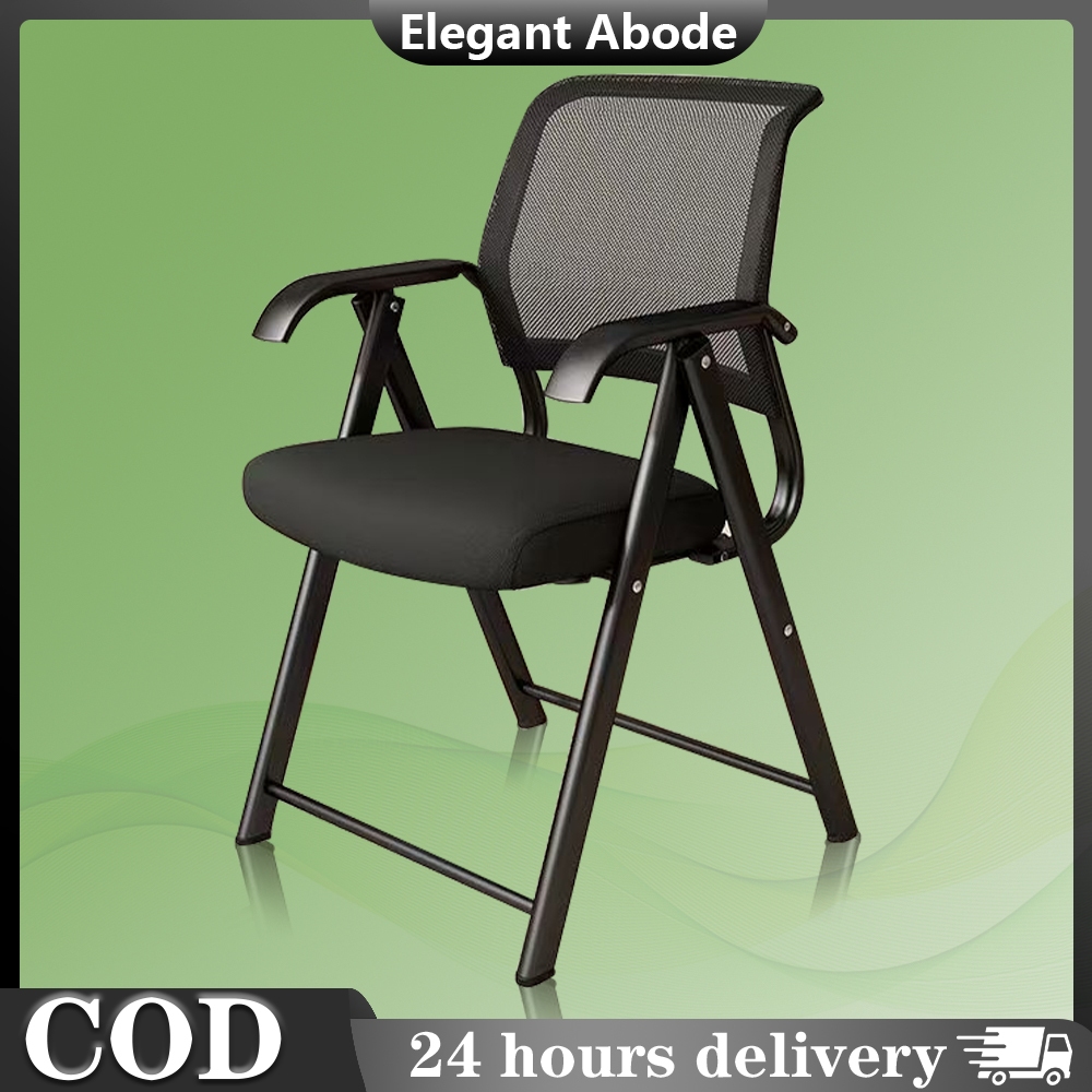 Simple backrest chair, folding chair, portable office chair, computer ...