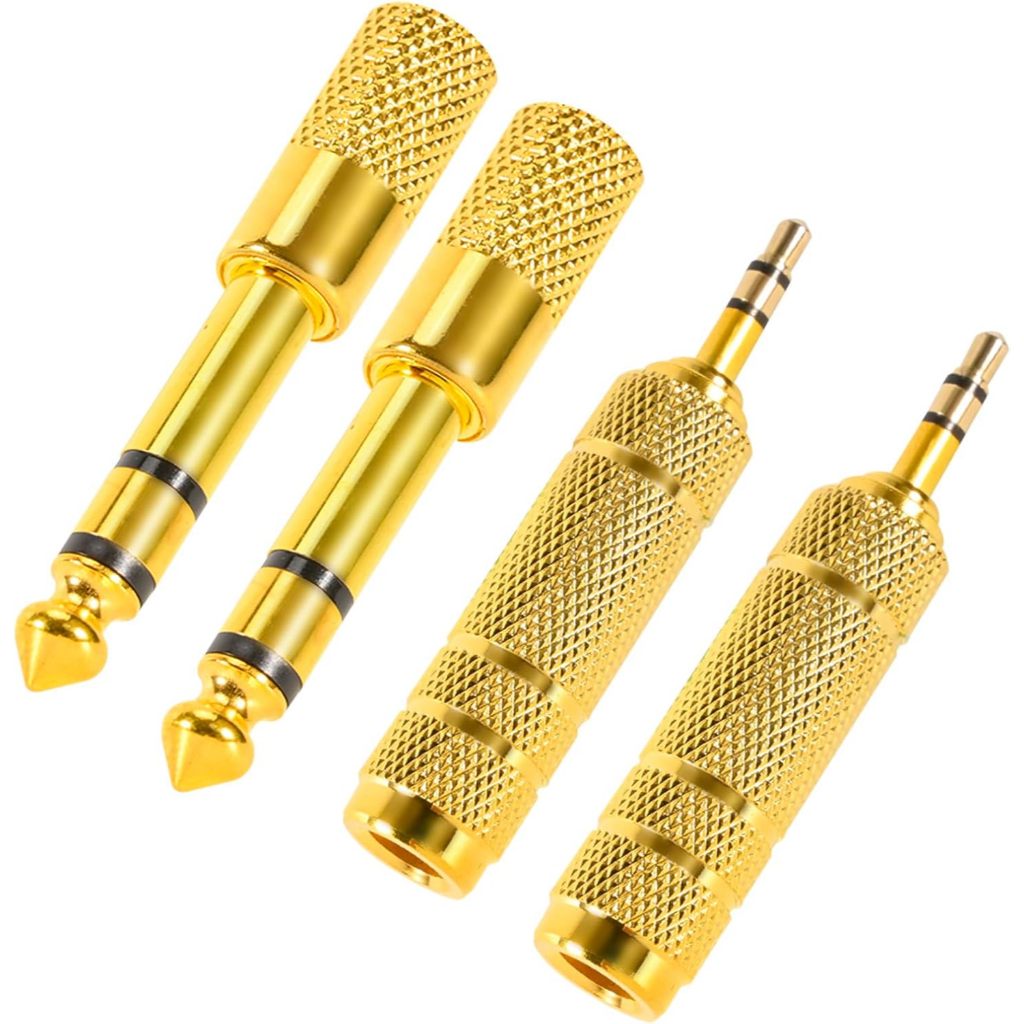 Audio Adapter 6.5mm Male to 3.5mm Female 6.35mm to 3.5mm Male Connector ...