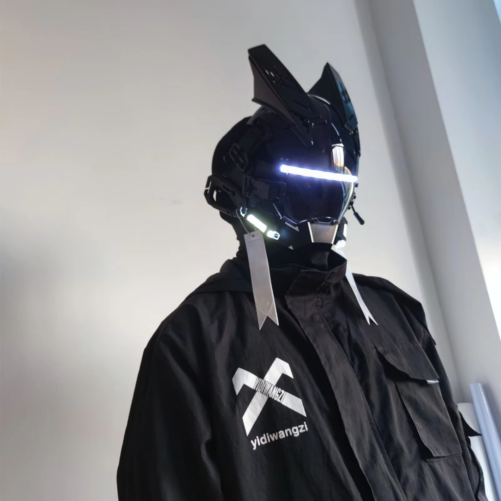 CyberPunk Mask Helmet ,Techwear Mask , Halloween Cosplay Technology ...