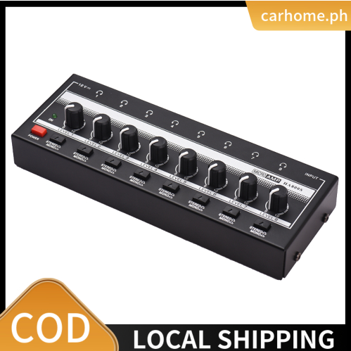 HA800S Headphone Amplifier 8 Channels Mono/Stereo Metal Stereo ...