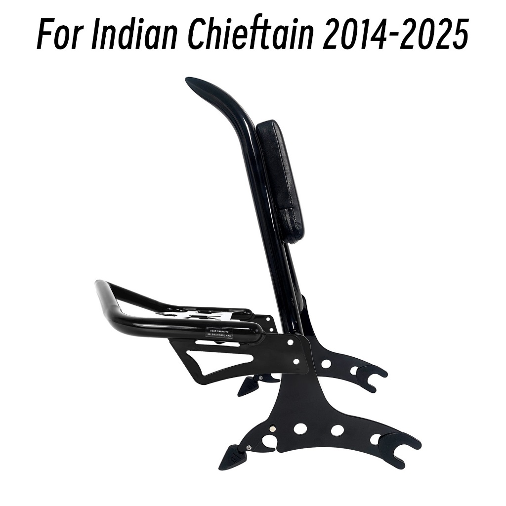 Motorcycle Rear Backrest With Luggage Rack For Indian Chieftain ...