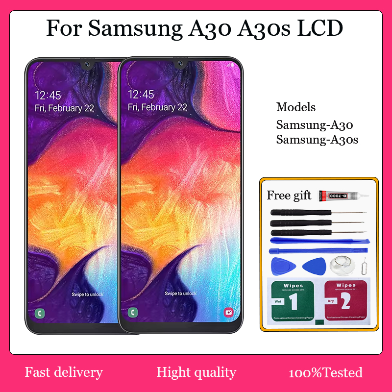 Original AMOLED For Samsung Galaxy A30 A30s LCD Display Touch Screen ...