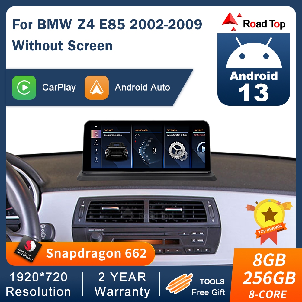 8+256G Qualcomm 662 Head Unit Touch Screen For BMW Z4 E85 2002-2009 ...
