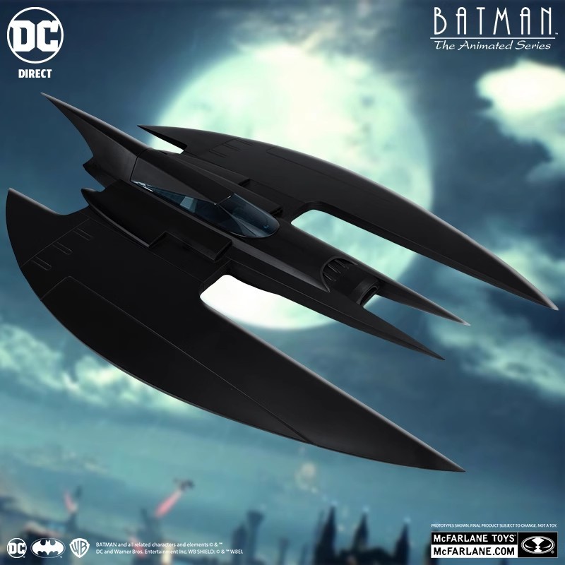 McFarlane Animation Adventures TAS Aircraft Batman Vehicle 1/12 Hand ...