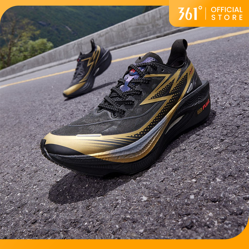 361 Degrees Flame Men Running Shoes Marathon Carbon Plate