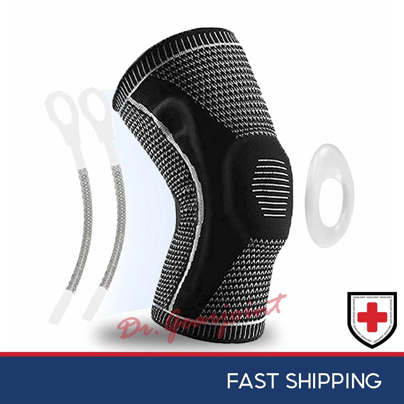 1Pcs Knee Support for Knee Pain,Knee Compression Sleeve with Silicone ...