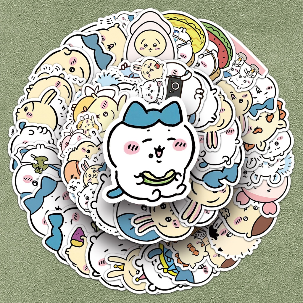 51pcs Chiikawa Cartoon Graffiti Stickers Suitcase Laptop Waterproof ...