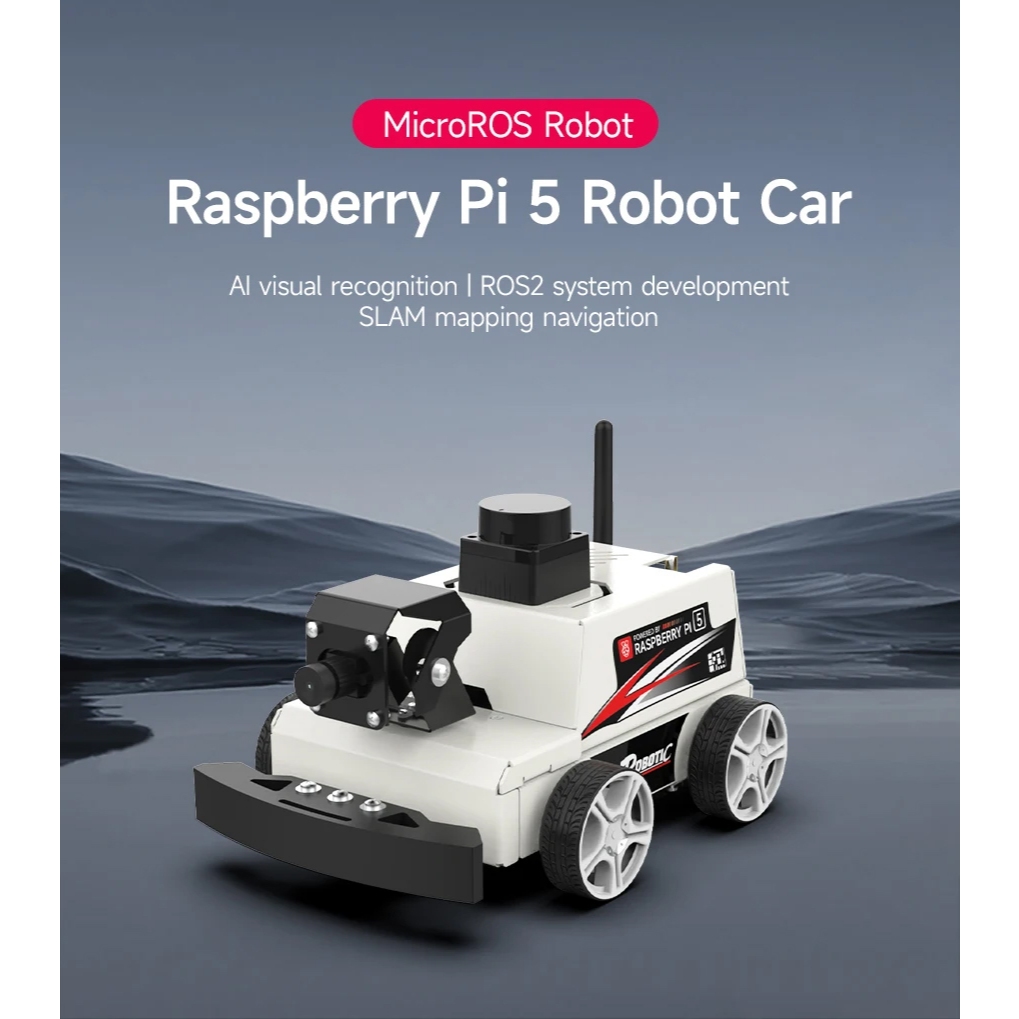 Raspberry Pi 5 Car ROS2 Educational Robot Kit with MS200 TOF Lidar ...