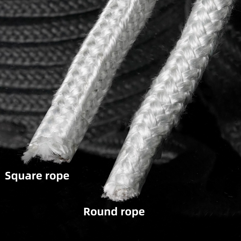 High temperature resistant glass fiber rope, round rope, square rope, 4 ...