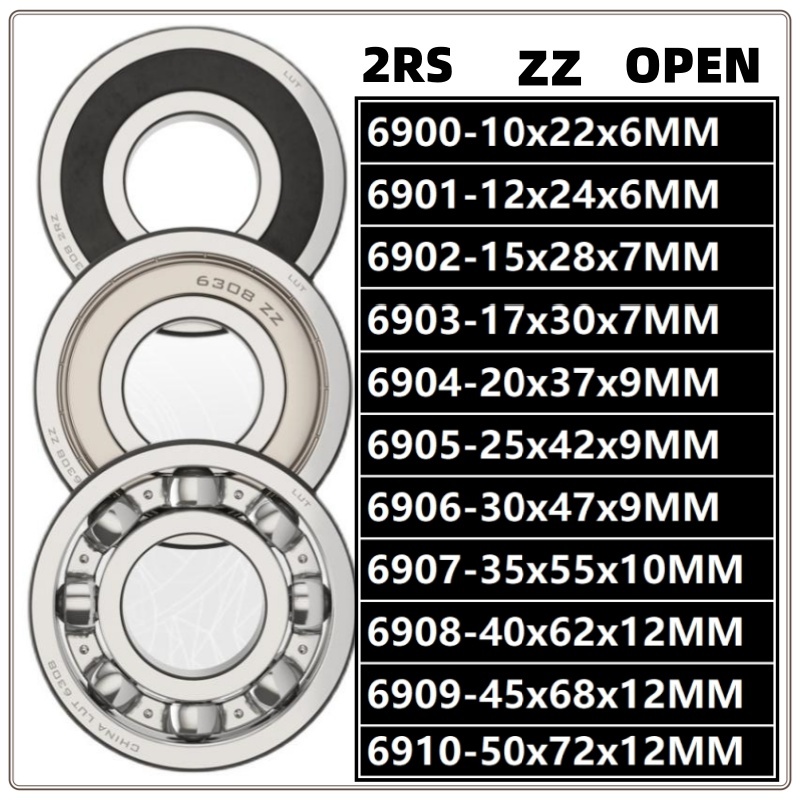 High Performance Deep Groove Ball Bearing 6900 6901 6902 6903 6904 6905 ...