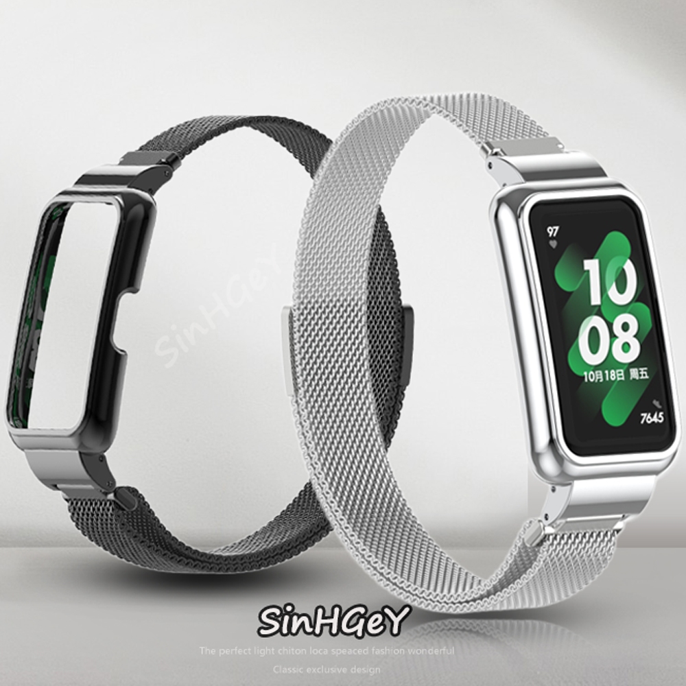 Generic Compatible With Huawei Band 6 Metal Strap,Stainless Steel Band Huawei Band 6 / Honor - View #2