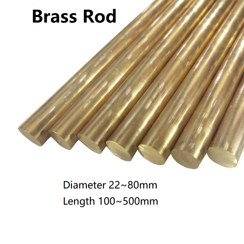H59 Brass Round Bars Solid Rods Dia 22mm ~ 80mm Brass Rod Circular Wire ...
