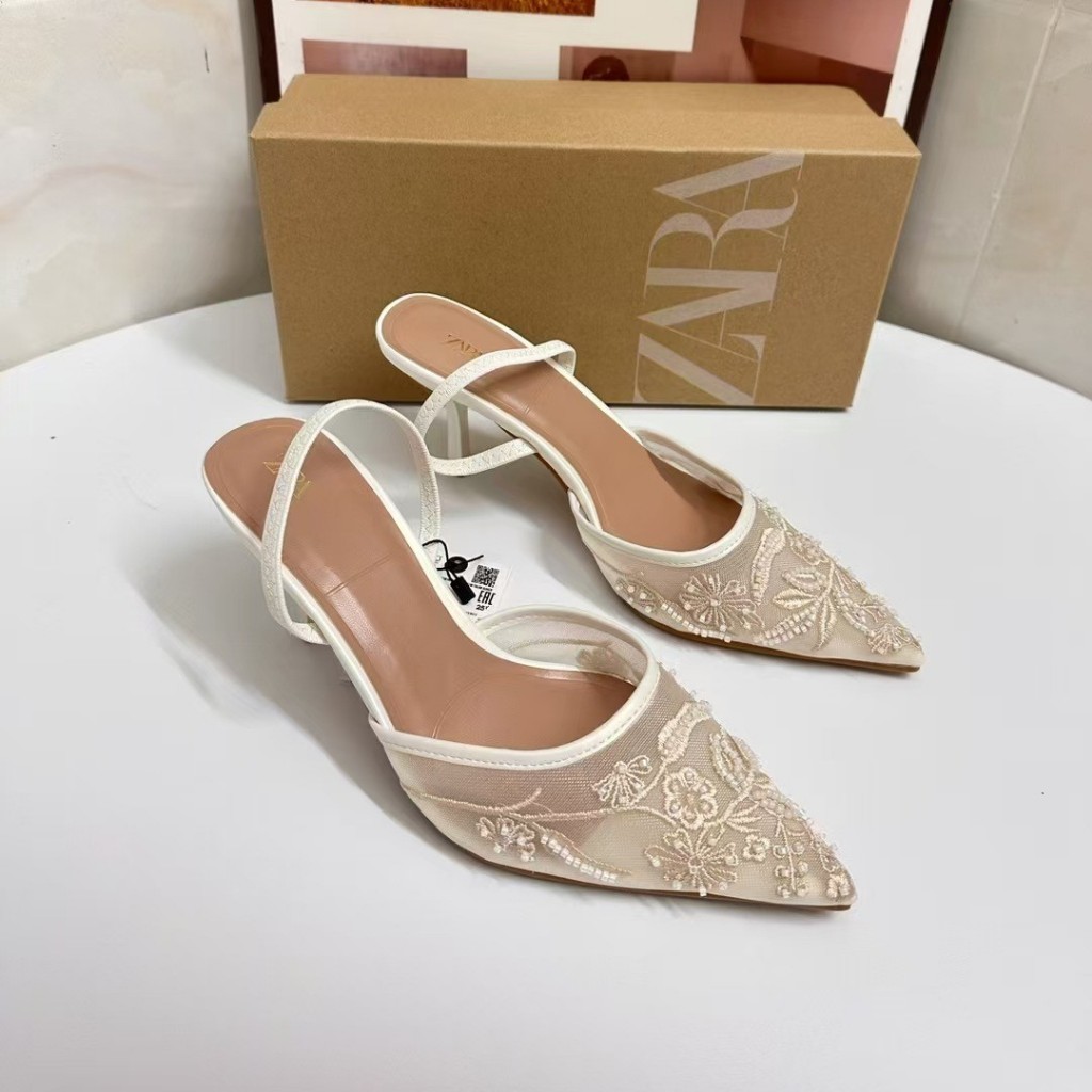 ZARA New Women's Pointed Stiletto High Heels | Shopee Philippines