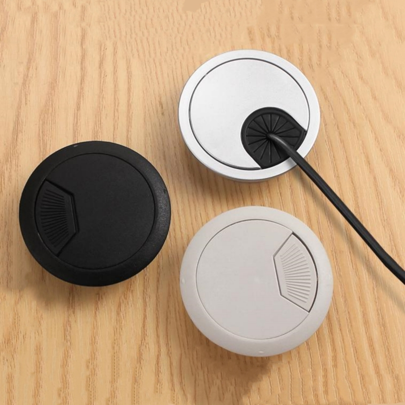 Durable ABS Plastic Round Cable Grommet for Office Desks - Multi-Size ...