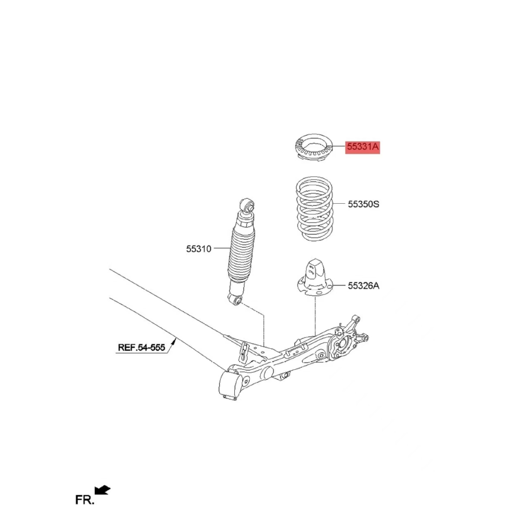 PAD - REAR SPRING, UPPER FOR HYUNDAI REINA KIA SOLUTO | Shopee Philippines