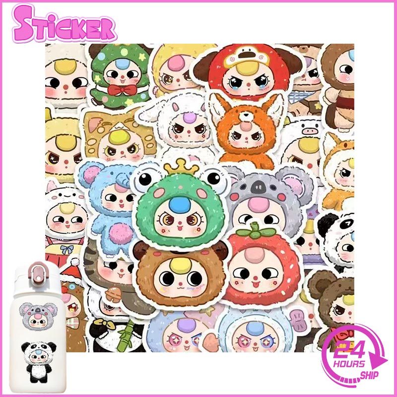 97PCS/SET Baby Three Sticker Cute Laptop Phone Scrapbook Decoration ...