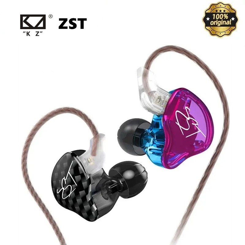 KZ ZST Wired Earphone Detachable Cable In Ear Monitor Headset HiFi ...