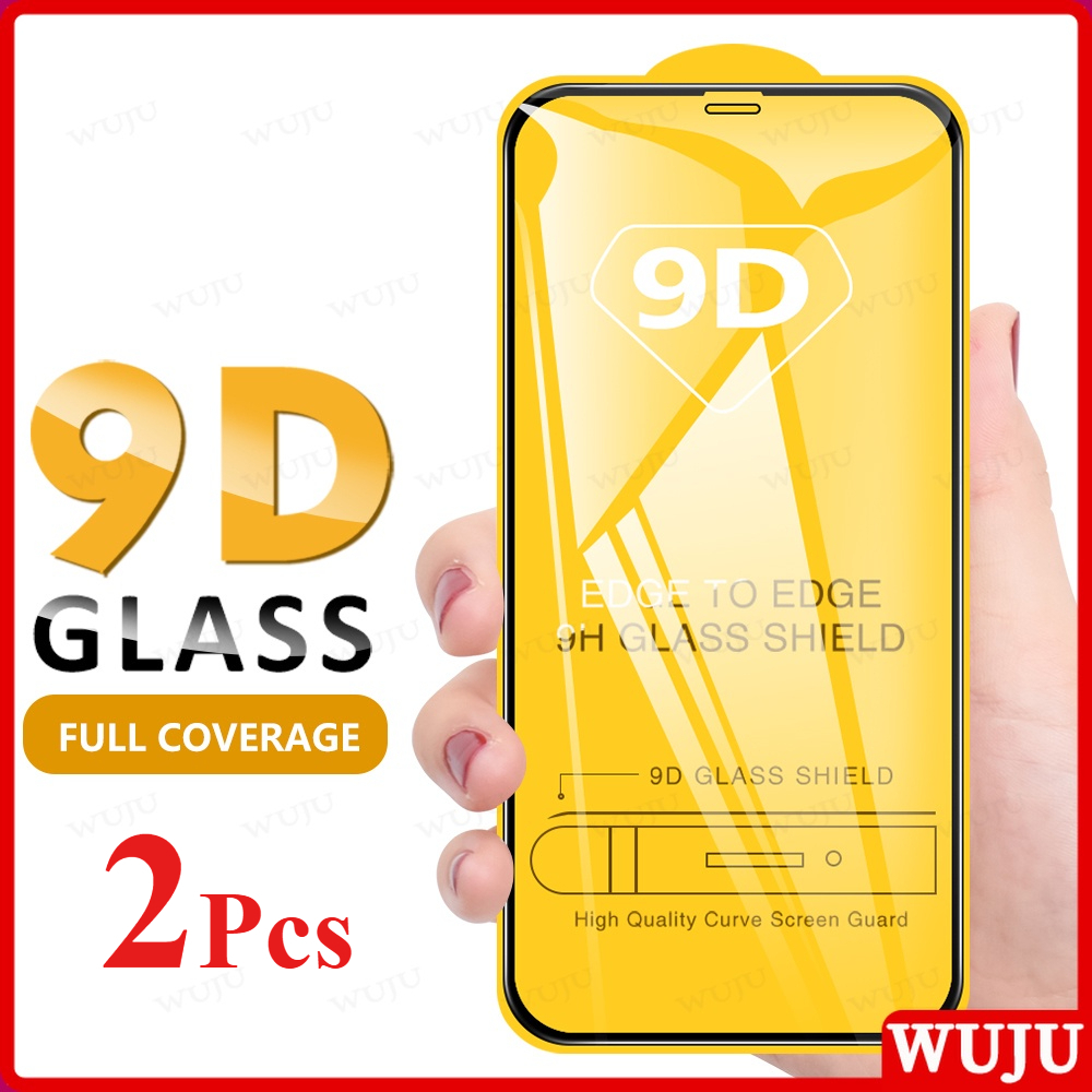 WUJU Pcs 9D Full Cover 9H Ultra Clear Tempered Glass Compatible For  iPhone 17 16 11 12 13 14 15 Pro Max XS Max XR X XS Plus SE Air Tempered 