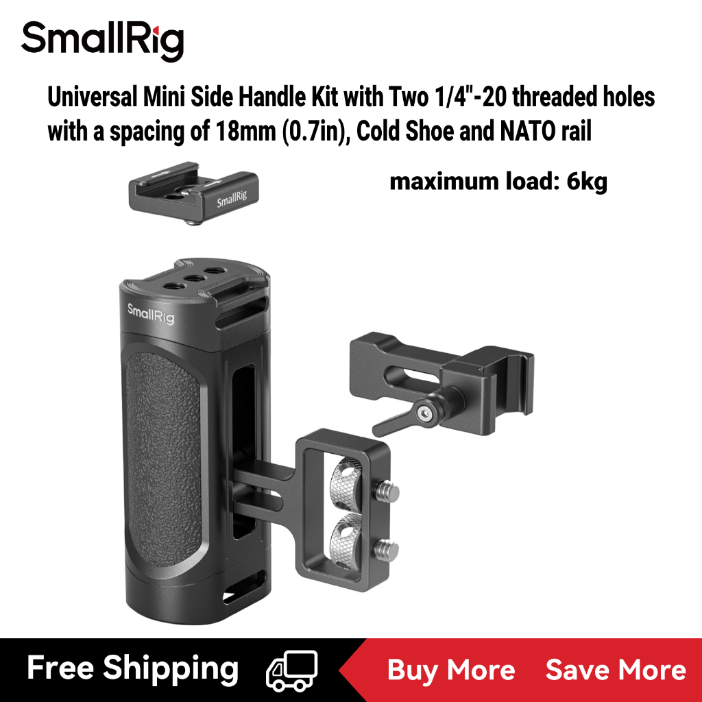 SmallRig Universal Mini Side Handle Kit, Maximum load 6kg (13.2lbs ...
