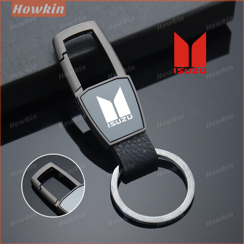 1PC Simple Alloy Metal keychain Double Side logo for Isuzu | Shopee ...