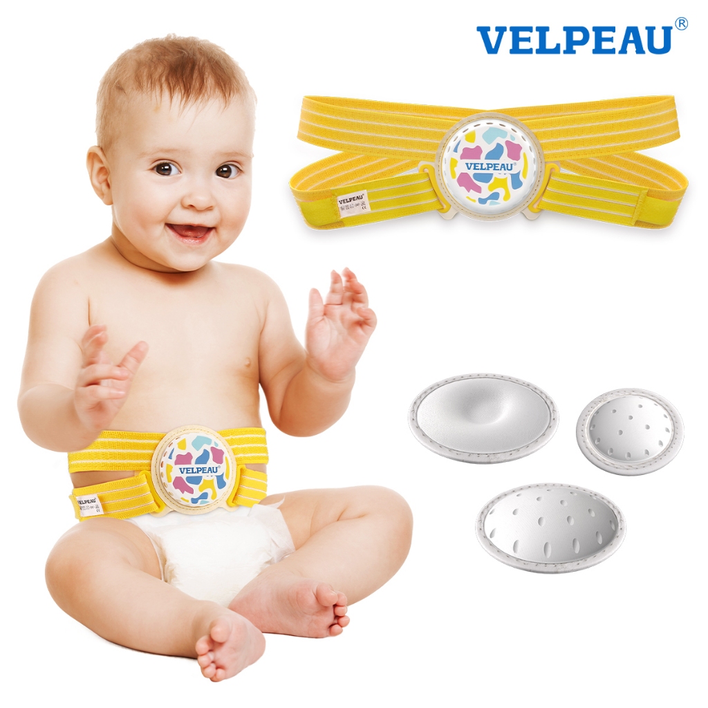 VELPEAU Umbilical Hernia Belt Baby Newborn -Anti Displacement Slip