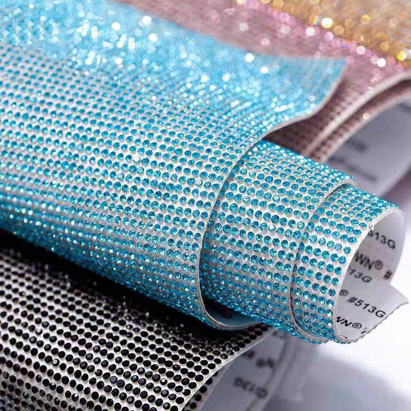 Shiny stickers12x20cm Self-Adhesive Rhinestone DIY Crystal Diamond ...