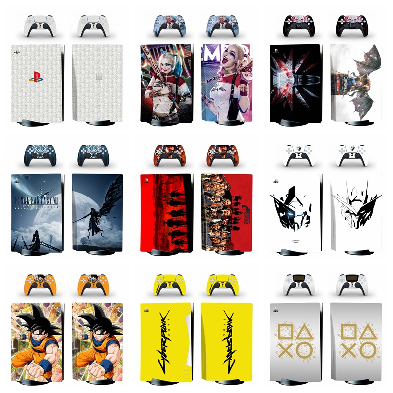 50 Colors Skin Sticker Compatible with Sony Playstation 5 Fat Disc ...