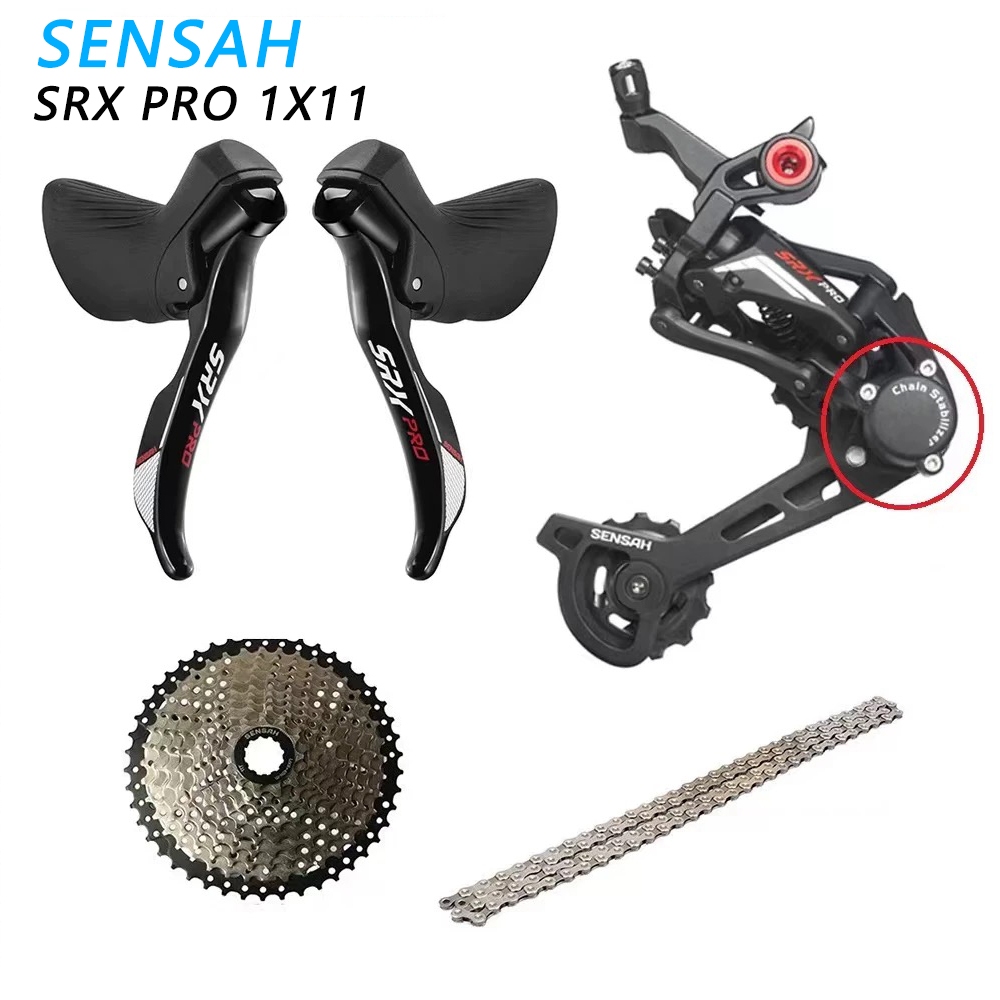 【未使用】 SENSAH SRX PRO 1x11 グループセット SENSAH SRX PRO 1x11 Speed, 11s Road Groupset, R/L Shifter + Rear