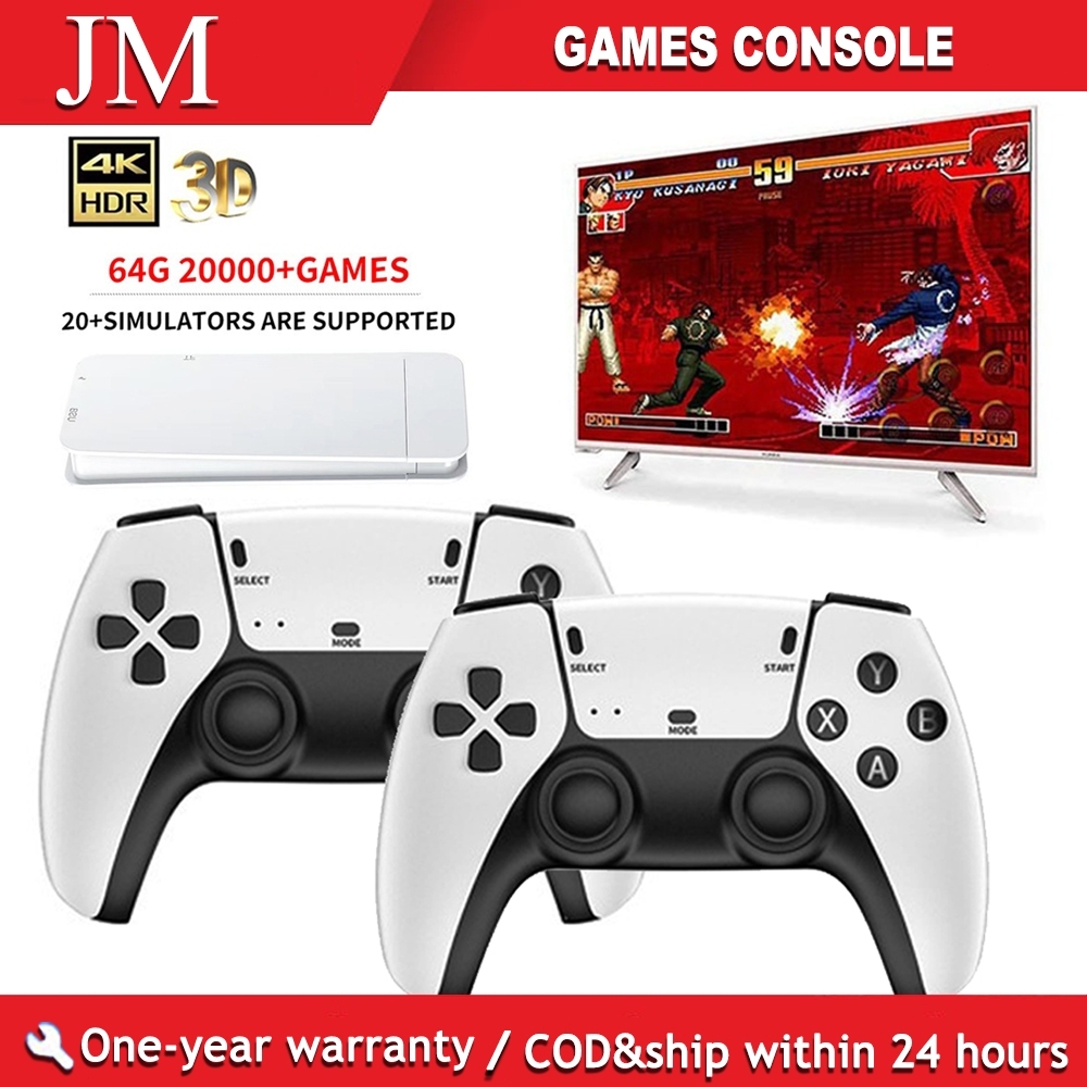 TV Game Stick Classic TV Game Console 4K Video Game Console Wireless ...
