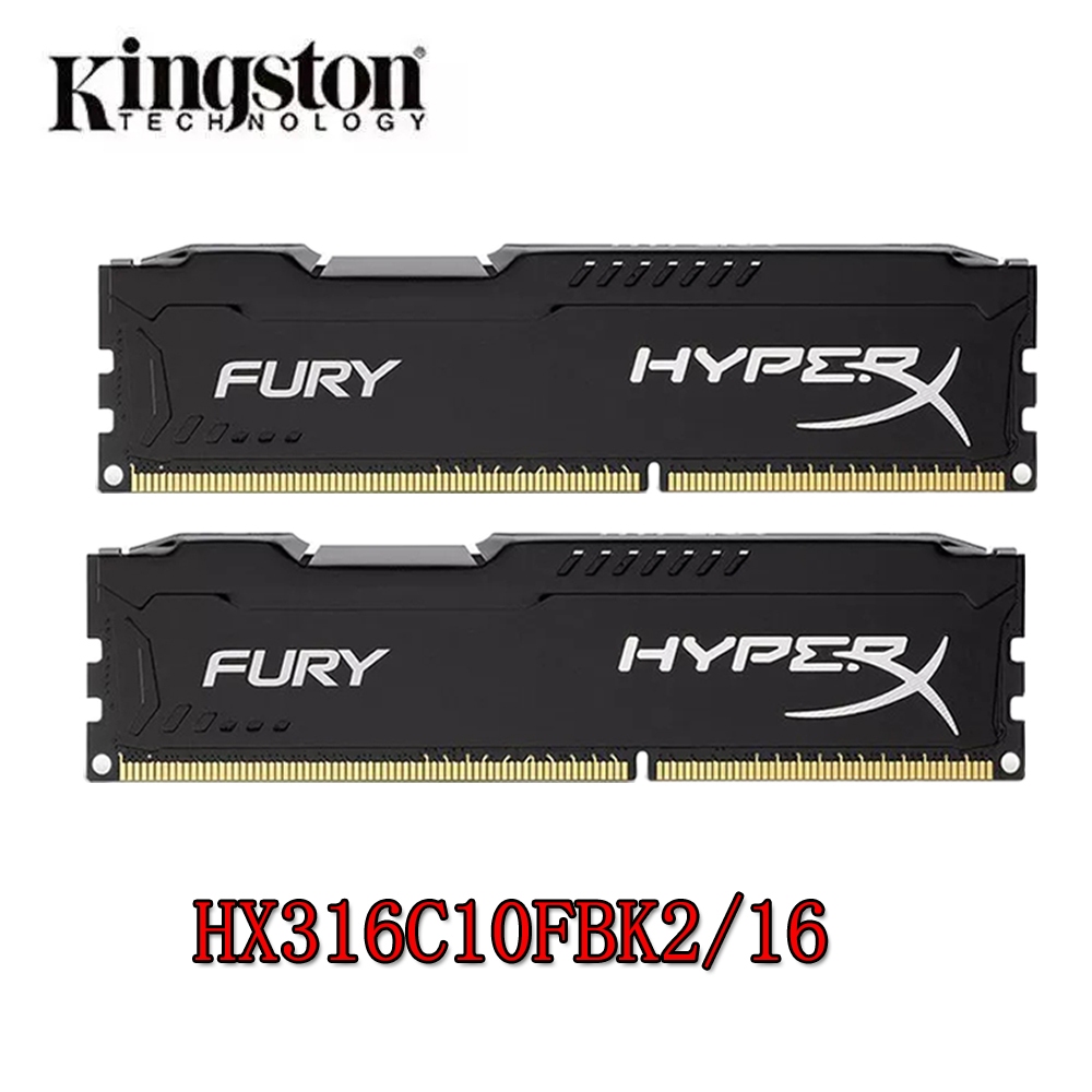 Kingston HyperX Fury DDR3 RAM 16GB kit (2x 8GB) DDR3 1600MHz ...