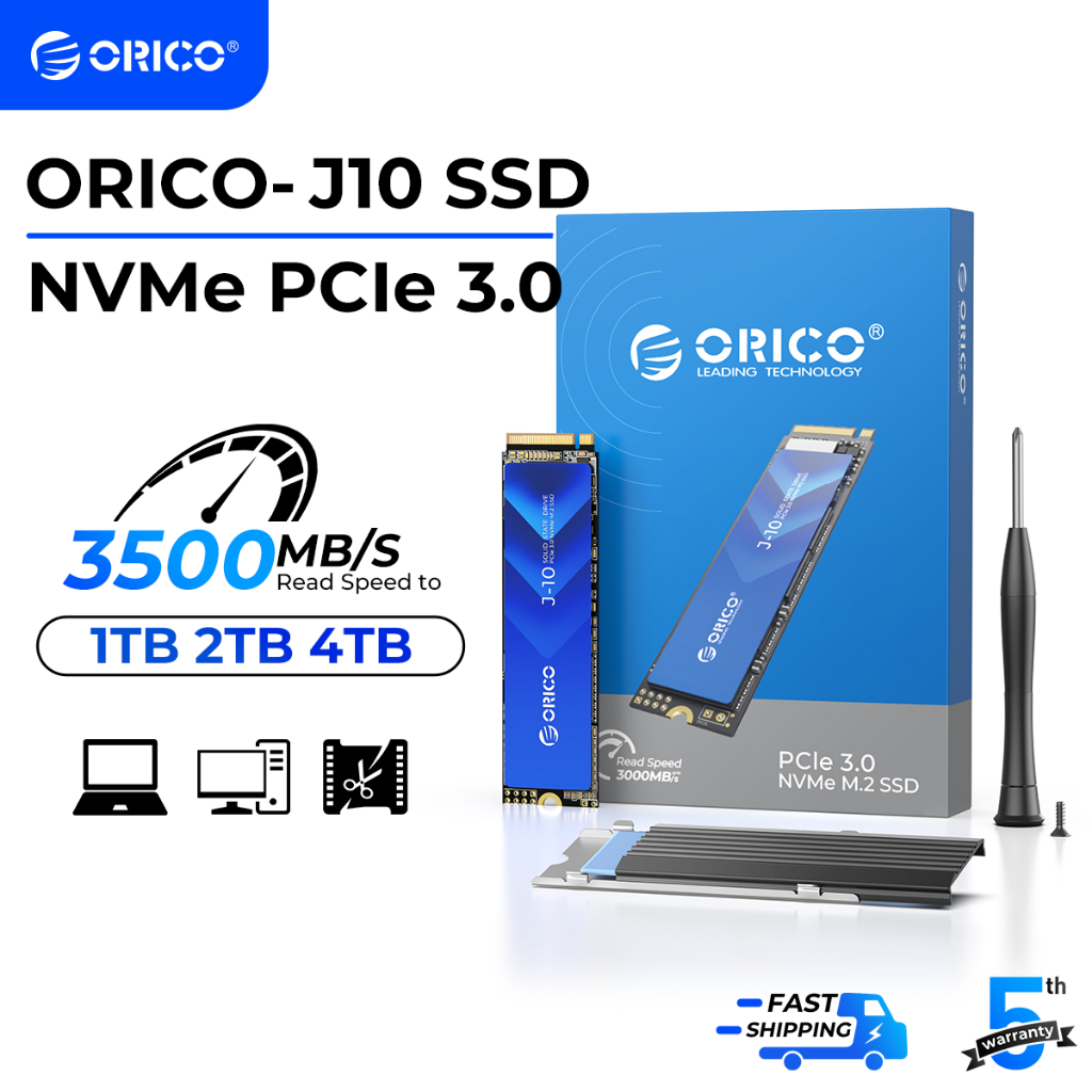 ORICO 1TB 2TB 4TB SSD M.2 2280 NVME PCIe 3.0 SSD 3500MB/s For