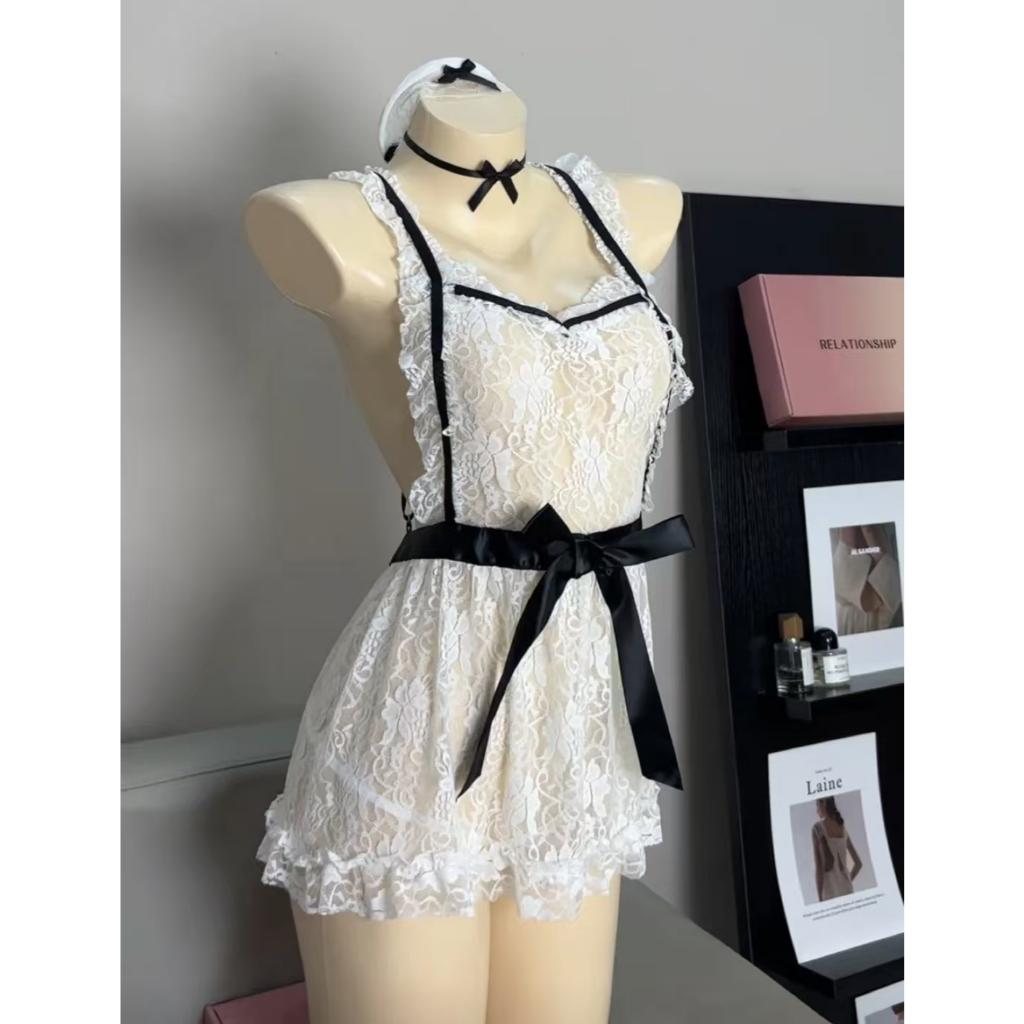 Plus Size lingerie Sexy and sweet little chef sling maid nightgown Sexy ...
