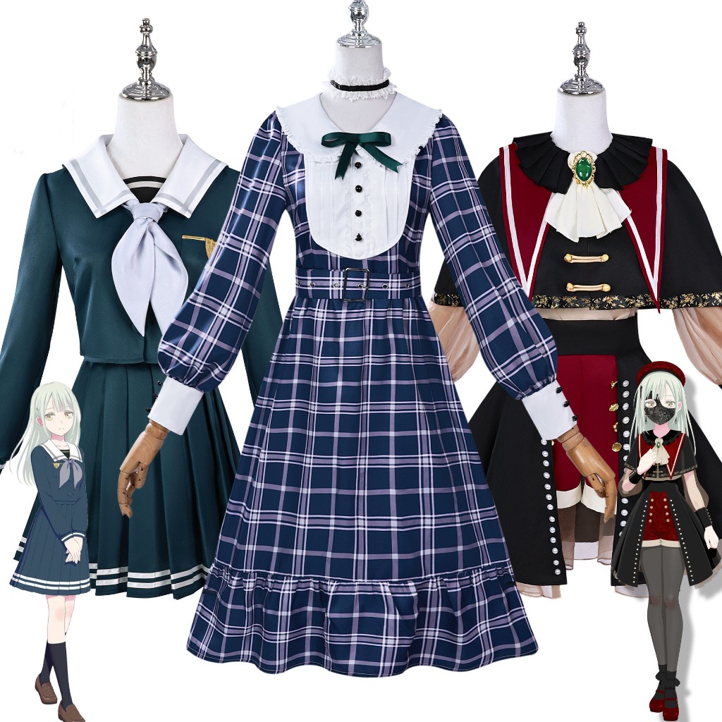 WUDU BanG Dream Ave Mujica Wakaba Mutsumi Cosplay Costume Mortis Cos ...