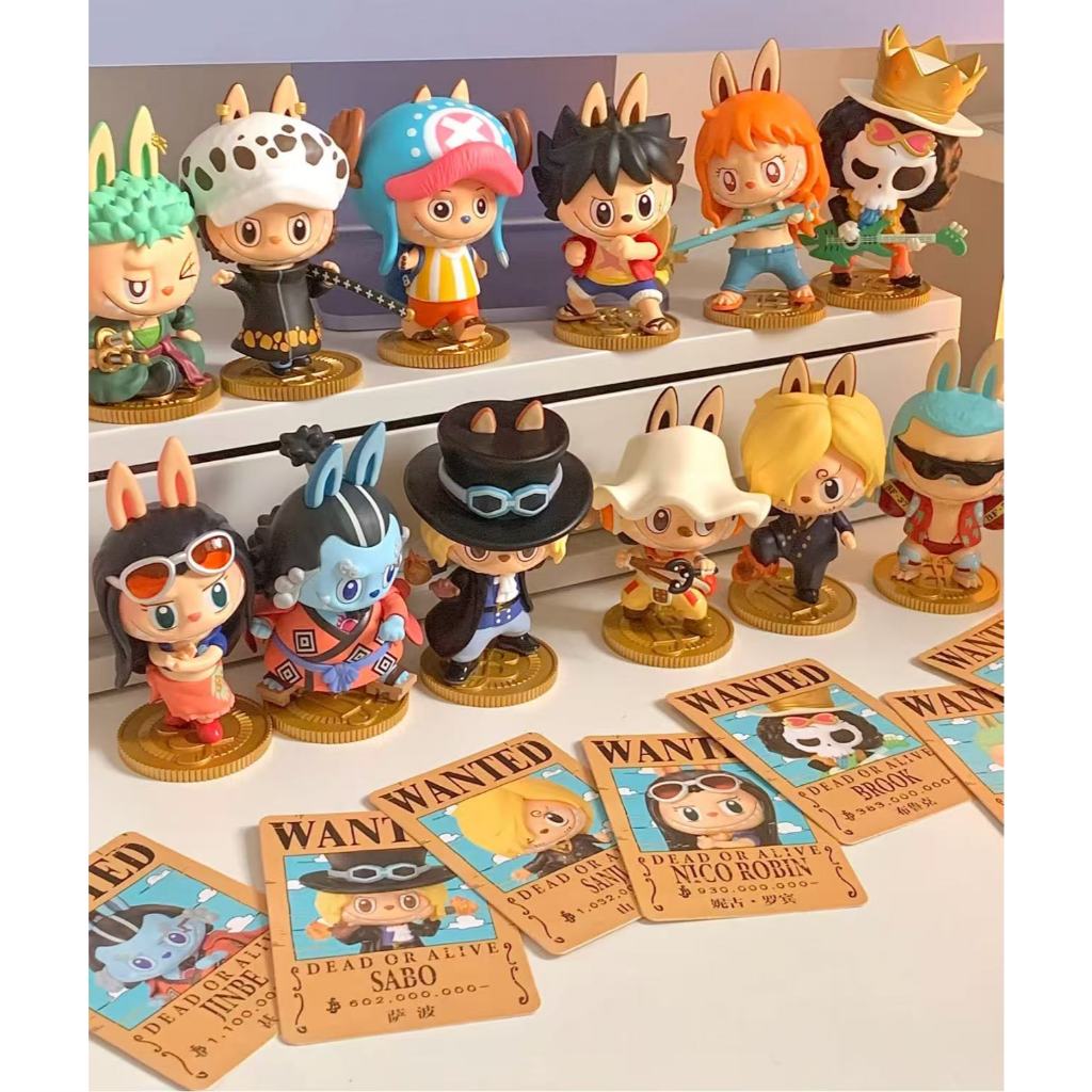 P POPMART labubu X One Piece Mystery Box Figure Gift Ornament Pendant ...