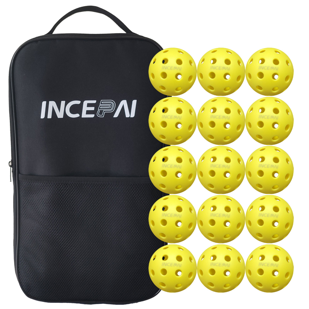 Pickleball Balls and Racket Bag,compliant with USAPA standards, 15 Pack ...