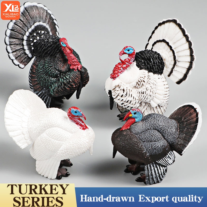 3 Inch Animals Turkey Toys Turkey Figurine Farm Animal Figurines for ...
