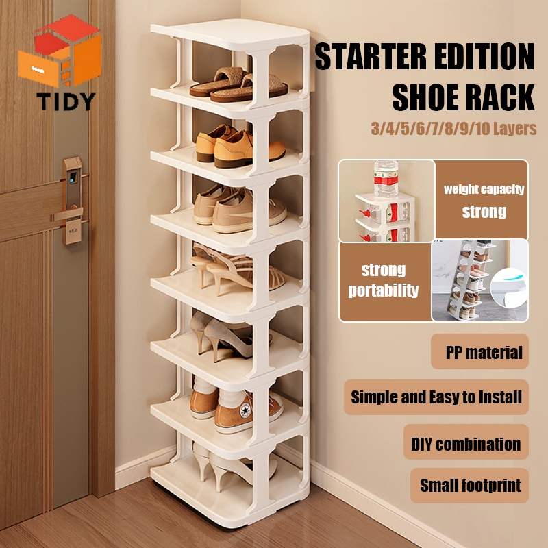 TIDY Multi-tier Shoe Rack Stackable Shoes For Living Room Storage Rack ...