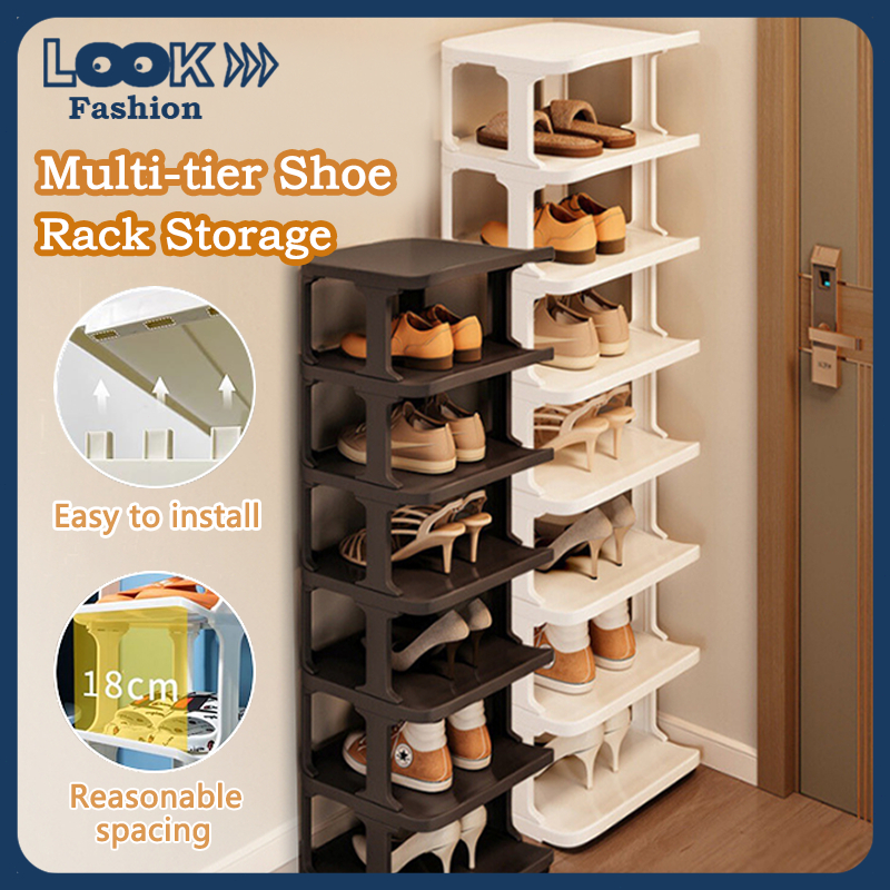 LOOK Fashion Multi-tier Shoe Rack Shoe Rack Organizer Stackable Shoes ...