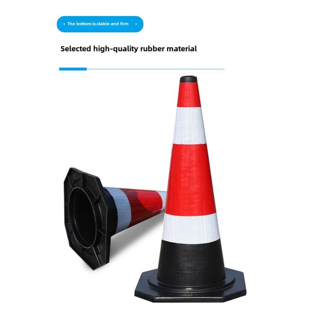 60CM 70CM 90CM rubber cone roadblock cone ice cream cone traffic safety ...