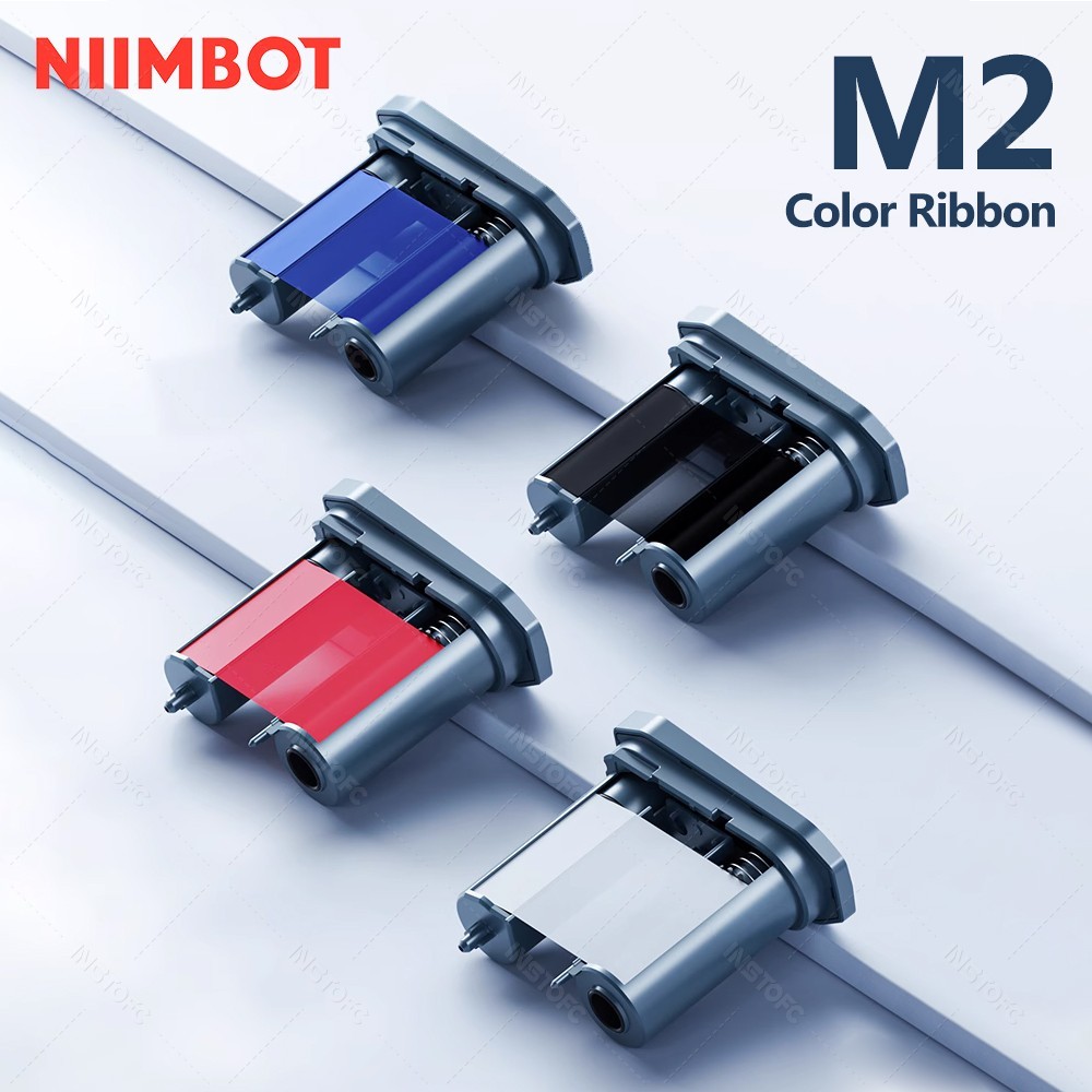NIIMBOT M2 Ribbon (1 ribbon can print 3 rolls of label paper) Multi ...