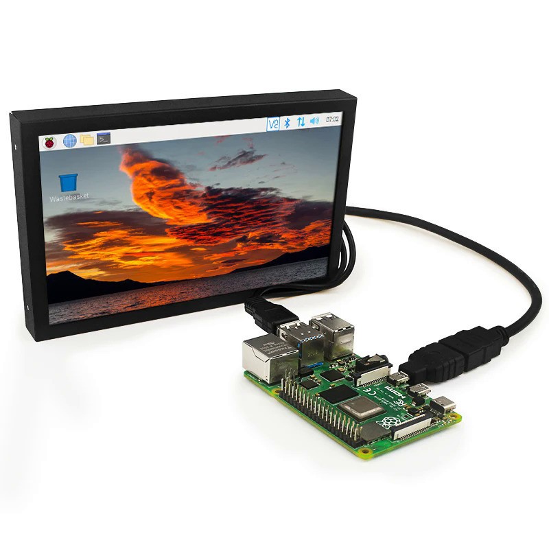 7-inch HD display IPS display VGA/AV/HDMI interface Raspberry Pi PC ...