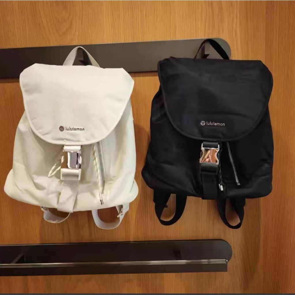 lulu Backpack Nylon canvas waterproof fabric backpack 10L | Shopee ...