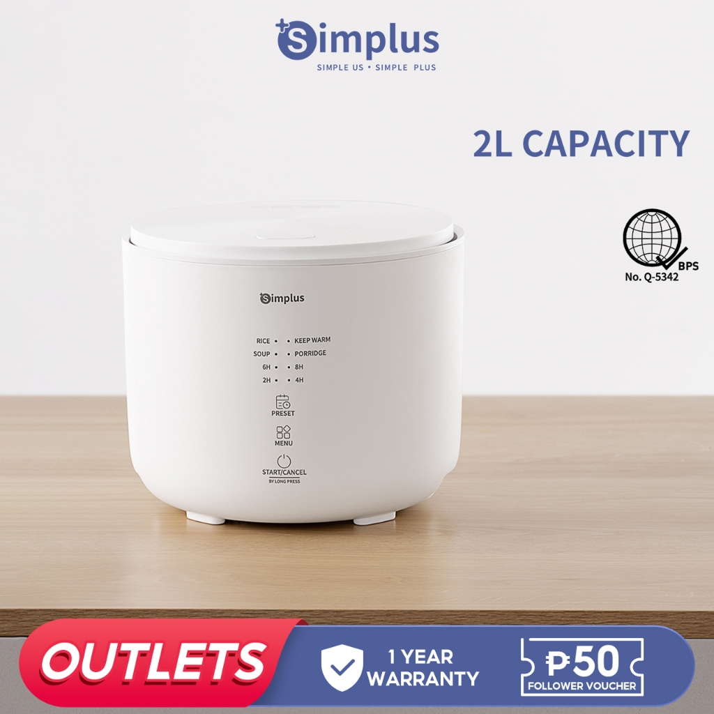 Simplus Electric Rice Cooker Desugar Multifunctional Nonstick Pan 24H ...