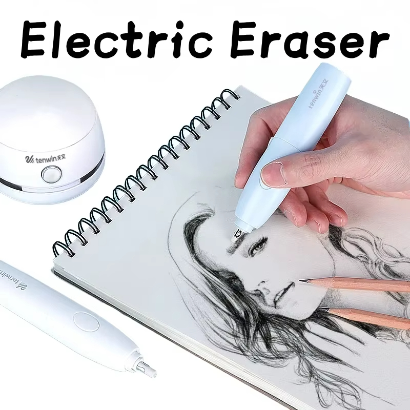 Tenwin Adjustable Mechanical Rubber Electric Eraser Pencil Refill ...