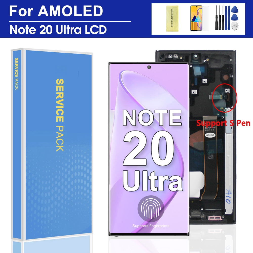 AMOLED Samsung Galaxy Note 20 Ultra 4G 5G LCD Display SM-N985F SM-N986B ...